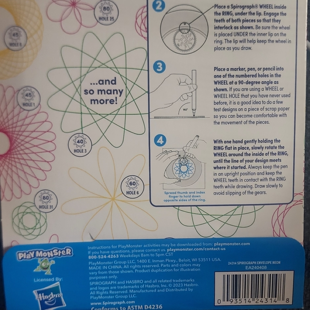 💘❤️3 Game Bundle. All New In Box And Unopened. Spoons, 5 Sec Rule& A Spirograph - Picture 3 of 9